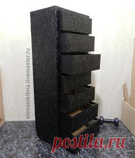 HandMade ElenaNikitina: Высокий комод из картона.