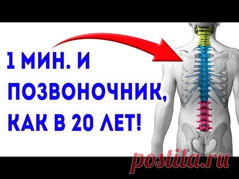 ЯПОНЦЫ РАСКРЫЛИ! Восстановление позвоночника и избавление от болей в спине и в пояснице за 1 минуту
