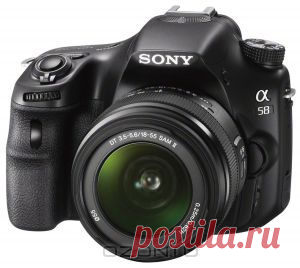 Камера Sony Alpha SLT-A58 с полупрозрачным зеркалом поддерживает разрешение 20,1 Мпикс, быструю съемку и стабилизацию изображения для простой и быстрой реализации творческих замыслов.