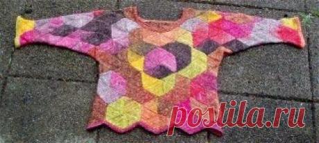 (11) Gallery.ru / Фото #53 - Пэчворк из треугольников - Jollga