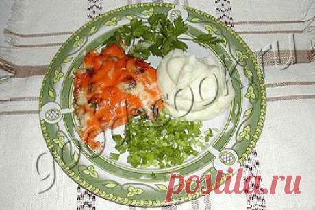 Хорошая кухня - жареное мясо с грибами и сыром. Кулинарная книга рецептов. Салаты, выпечка.