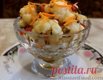 Рецепт: Цветная капуста по-корейски на RussianFood.com