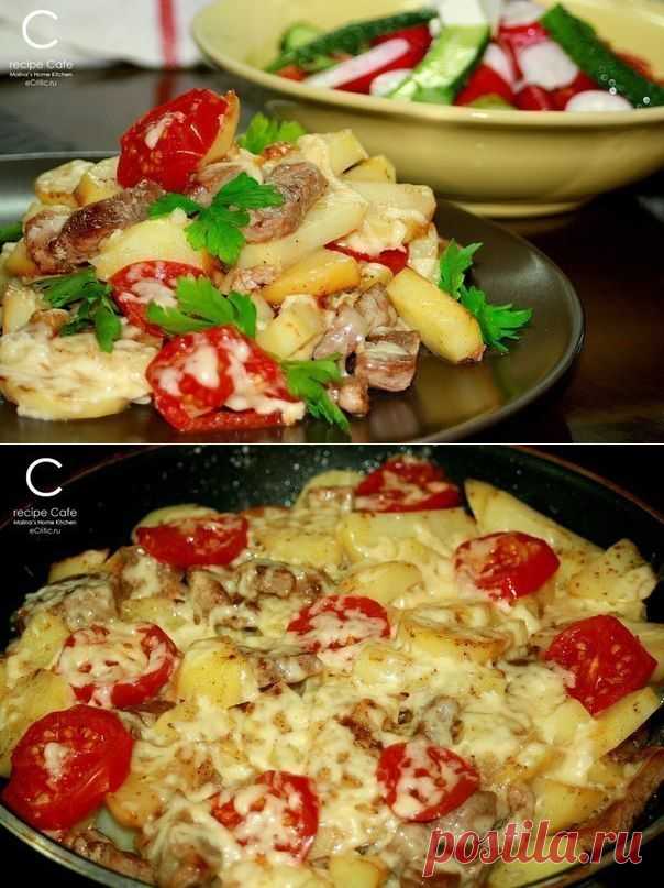 Как приготовить картофель по-французски на сковороде - рецепт, ингридиенты и фотографии