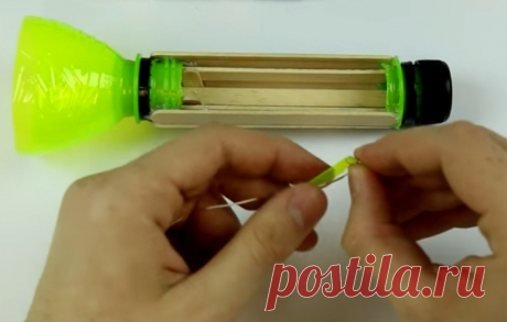 Народный мастер: делаем фонарик из бутылки