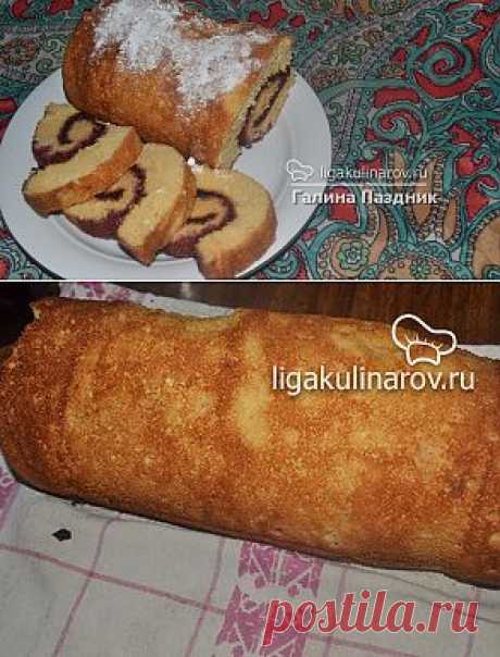 Быстрый рулет к чаю без жиров – рецепт с фото от Лиги Кулинаров, пошаговый рецепт