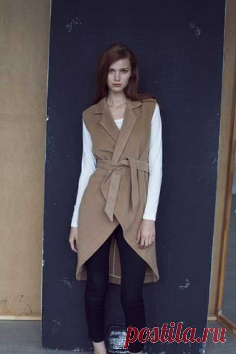 Удлиненный жилет + выкройка для распечатки

#жилет@fashion.freak