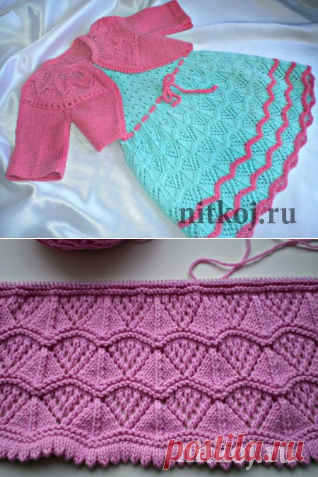 Детское платье cпицами, связала koolvi27 с Осинки » Ниткой - вязаные вещи для вашего дома, вязание крючком, вязание спицами, схемы вязания