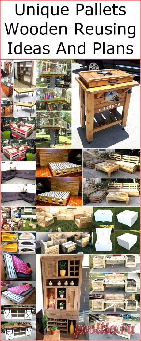 Unique Pallets Wooden Reusing Ideas And Plans | Wood Pallet Furniture