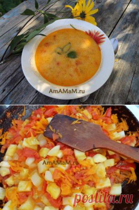 с кабачком и плавленым сыром