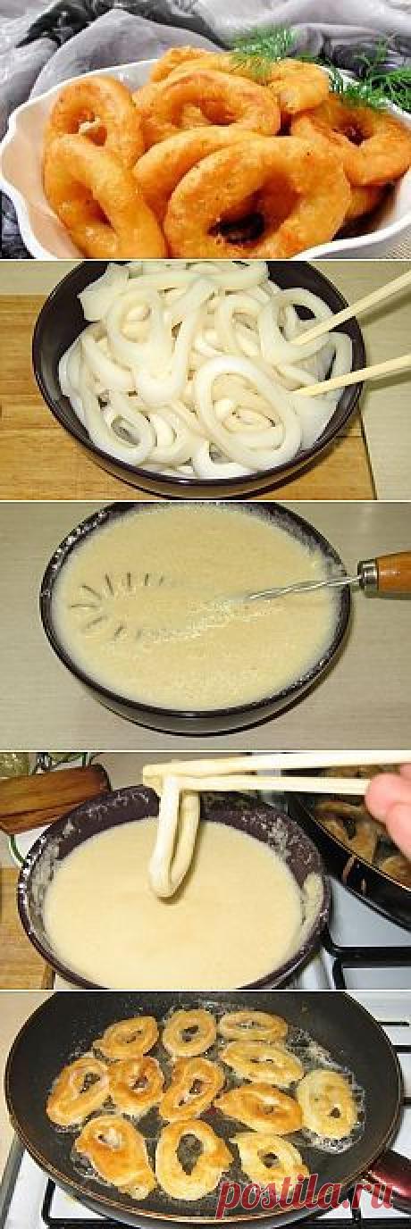 Кальмары в кляре / Блюда из кальмаров / TVCook: пошаговые рецепты с фото