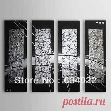 home decorating Picture - More Detailed Picture about Free shipping hand Hand painted Abstract Group black and white Oil Painting on Canvas Art home decoration sa 393 Picture in Painting & Calligraphy from wholesale-oil-paintings | Aliexpress.com | Alibaba Group