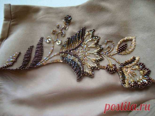 вышивка пайетками мастер класс - Поиск в Google