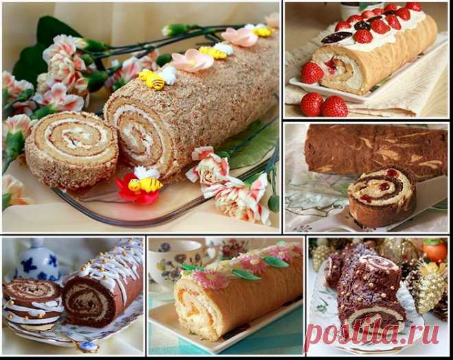 стр 20 ДЕСЯТЬ РЕЦЕПТОВ ВКУСНЕЙШИХ ДОМАШНИХ БИСКВИТНЫХ РУЛЕТОВ - Сайт gotovimpr!