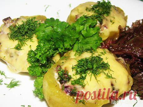 Картофель фаршированный грибами | Простые рецепты с фото