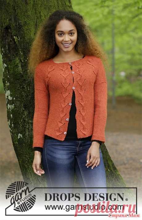 . Жакет спицами Autumn Vines от DROPS Design - Вязание - Страна Мам
