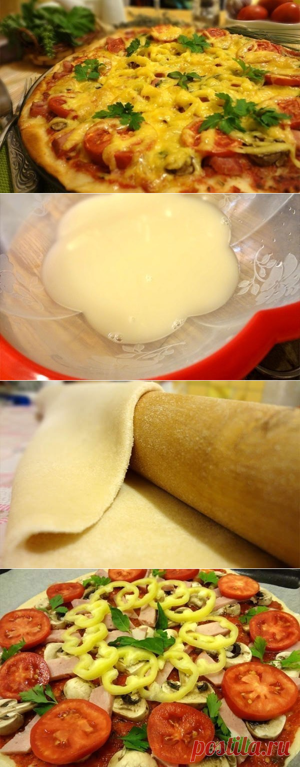 Рецепт тонкой итальянской пиццы.
