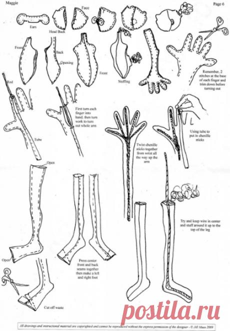 пучеглазка по дизайну Джилл Маас. - выкройка куклы джилл маас - запись пользователя Natik (Natik79) в дневнике - Babyblog.ru