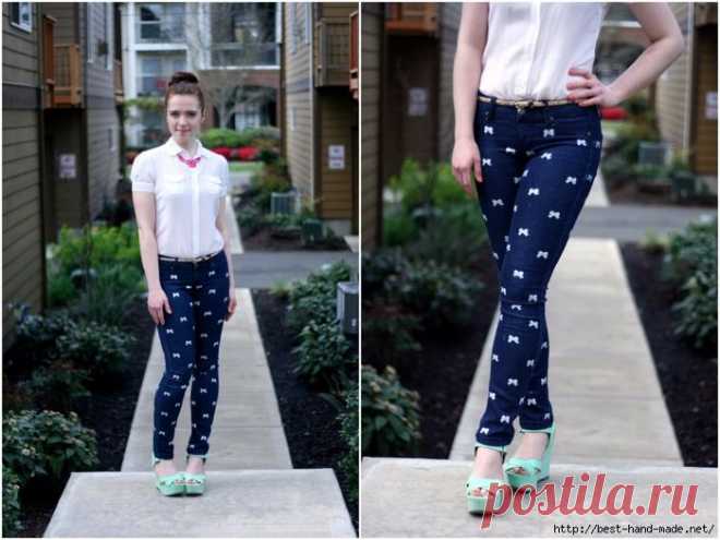 Роспись джинсовой одежды