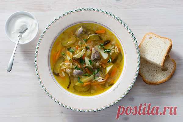 Рассольник с куриными сердечками - Woman's Day