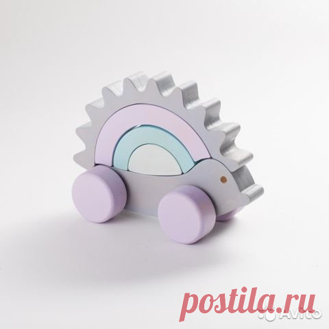 Игрушка каталка пирамидка - Ежик на колесиках купить в Москве на Avito — Объявления на сайте Авито