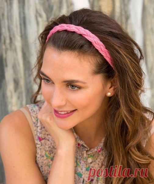 Делаем обруч из старой футболки