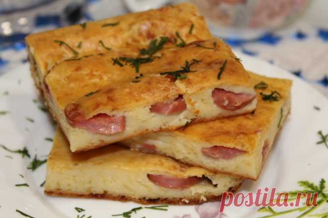 Сырная запеканка с сосисками - Простые рецепты Овкусе.ру
