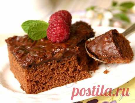 Шоколадные пирожные (Chocolate sheet cake) | Мои Кулинарные Зарисовки