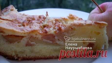 Шарлотка &quot;Удачная&quot; – рецепт с фото от Лиги Кулинаров, пошаговый рецепт