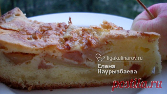 Шарлотка "Удачная" – рецепт с фото от Лиги Кулинаров, пошаговый рецепт