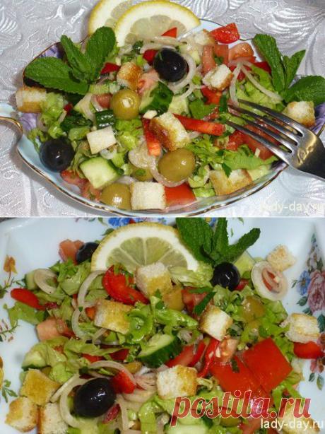 Овощной салат Фатуш | Простые рецепты с фото