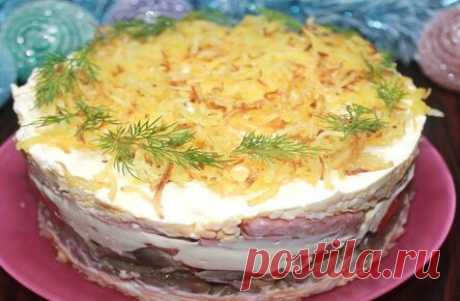 Салат с картофелем пай