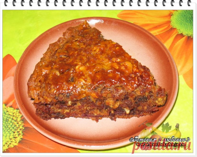 Вкусный сметанный пирог с финиками и орехами | Домашняя кулинария
