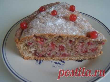 Пирог из красной смородины