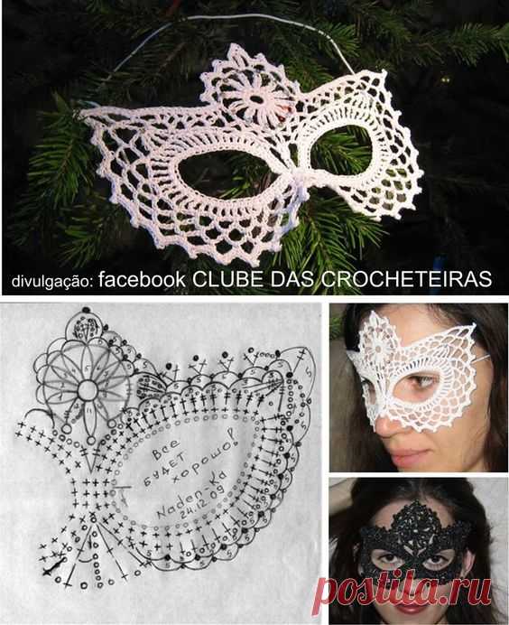 (189) Luty Artes Crochet: Mascaras de crochê | Mascaras Venesianas e Makeup