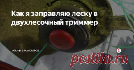 Как я заправляю леску в двухлесочный триммер Этим летом постоянно сталкиваюсь с тем, что разные прекрасные дамы меня просят намотать им в триммер леску. Вряд ли это ...