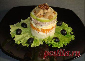 Салат Грибной пенек - праздничные рецепты с фото на e-salat.ru