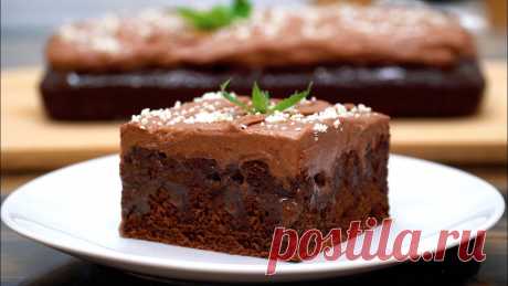 Потрясающе вкусный пирог! Мягкий, влажный, готовится за минуты!