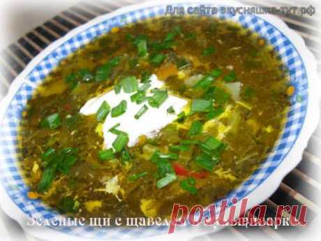 Зеленые щи с щавелем в мультиварке - Готовим сами