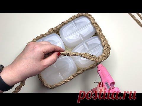 DIY 2 wicker basket ideas made from baking paper - YouTube