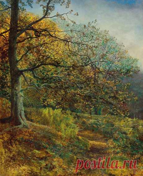 Художник Джон Эткинсон Гримшоу (John Atkinson Grimshaw, 1836-1893)

«Лес близ Лидса» (Woodland near Leeds)