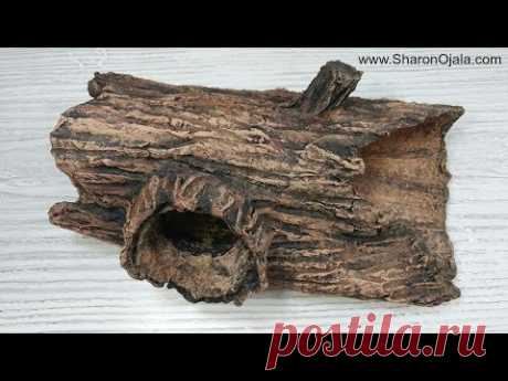 How To Make A Hollow Log From Foil And Paper Clay