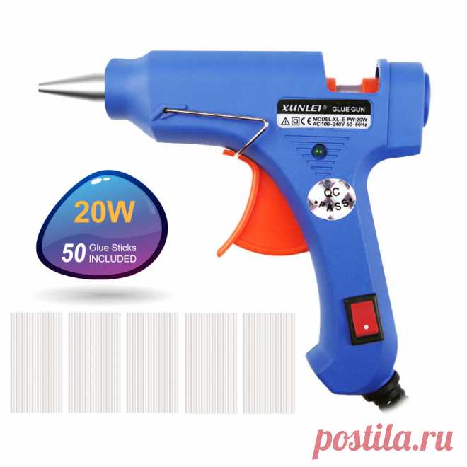 XL E20 High Temp Нагреватель Расплава Горячее Оружие Клея 20 Вт Руку с 50 Клей Палочки Трансплантата Ремонта Инструмент Термофен купить на AliExpress