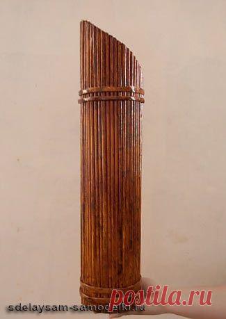 Ваза из бумажных трубочек - Поделки из газет - Бумага - Каталог статей - УМЕЛЫЕ РУЧКИ - Поделки своими руками