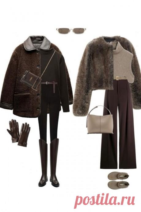 Сочетания с трендовыми шоколадными оттенками