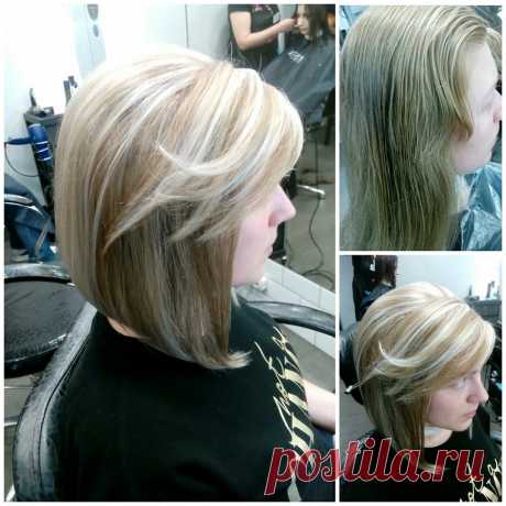 Превосходный👍 результат после🚶 посещения стилиста💇 Елены Симонян м.Кузьминки. Красивое💚 мелирование, модная стрижка✂ и великолепная укладка🎈 полностью преобразят Ваш🌸 образ
