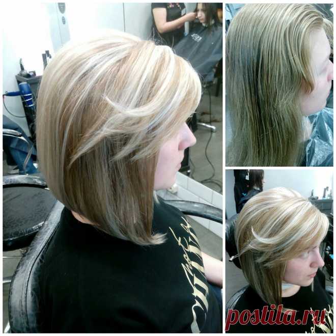 Превосходный👍 результат после🚶 посещения стилиста💇 Елены Симонян м.Кузьминки. Красивое💚 мелирование, модная стрижка✂ и великолепная укладка🎈 полностью преобразят Ваш🌸 образ