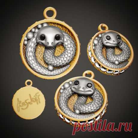 Residoff Cute Snake Jewelry Collection 2025 STL 3D models
Готовлю дроп коллекции 3d stl моделей подвесок с милыми змейками к Новому Году 2025