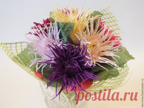 Букет Астры - букет из конфет,сладкий подарок,сладкий букет,букет для невесты