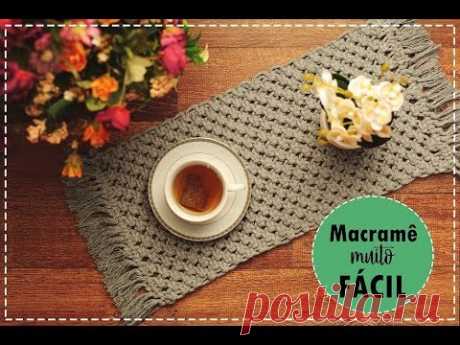 TAPETE EM MACRAMÊ - TUTORIAL FÁCIL / INICIANTE