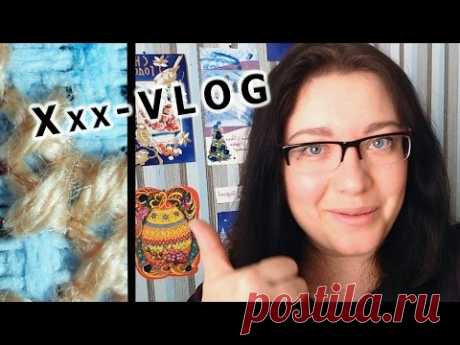 X-stitch  VLOG - какашки на вышивке, полиняли DMC, гроб для ножниц готов!